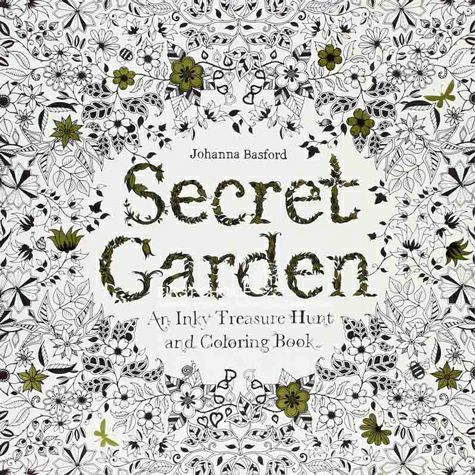 Secret Gardenイギリス秘密花園手描き塗り絵本英語版