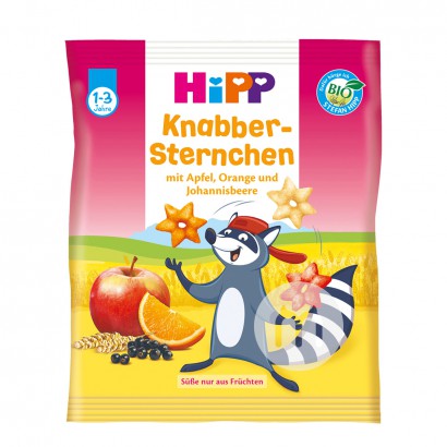 【2点】HiPPドイツ喜宝オーガニック星カリカリ米果シュークリーム多種類フルーツ味
