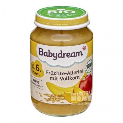 【2点】BabydreamドイツBabydream有機果物野菜雑穀混合泥