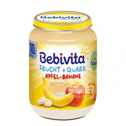 【2点】Bebivitaドイツ貝唯他バナナリンゴチーズミックス泥10ヶ月以上