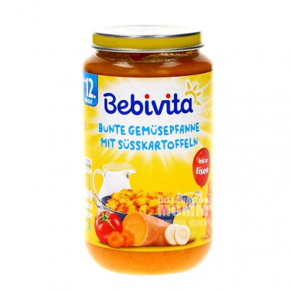 【2点】Bebivitaドイツ貝唯他牛乳トマト人参サツマイモ泥12ヶ月以上