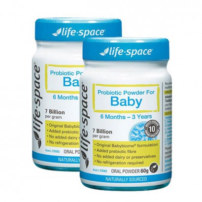 【2件の価格】Life Spaceオーストラリア生活空間6ヶ月-3歳赤ちゃん益生菌粉60 g