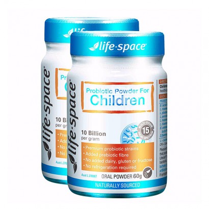 【2件価格】Life Spaceオーストラリア生活空間3-12歳児童益生菌粉60 g