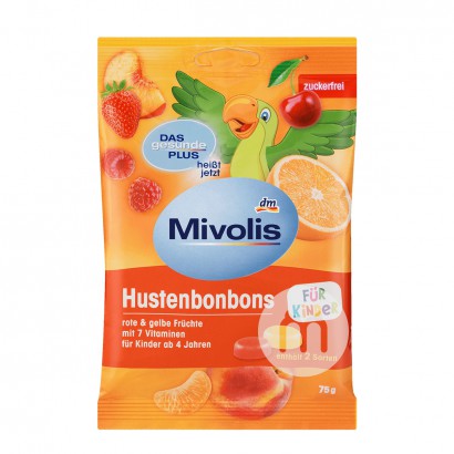 MivolisドイツMivolis咳を和らげるキッズフルーツキャンディ*5