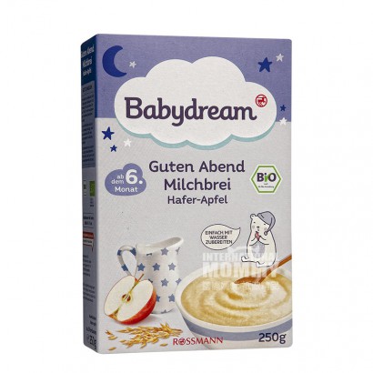 BabydreamドイツBabydreamオーガニックアップルオートミールミルクおやすみ米粉6ヶ月以上