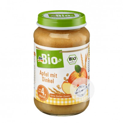 DmBioドイツDmBio有機スペルテ小麦リンゴ混合泥4ヶ月以上