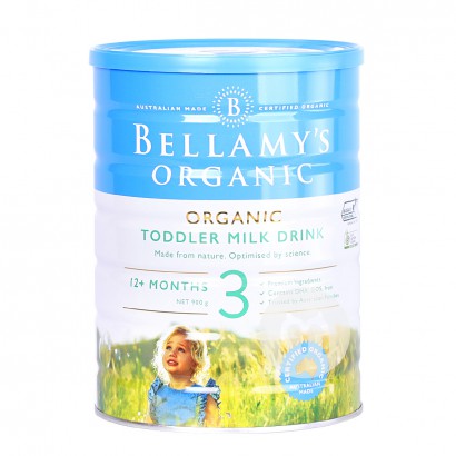 BELLAMY'Sオーストラリアベラミ有機乳児用粉ミルク3段900 g*3缶オーストラリア本土標準