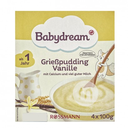 BabydreamドイツBabydream粗麺プリンバニラカップ12ヶ月以上
