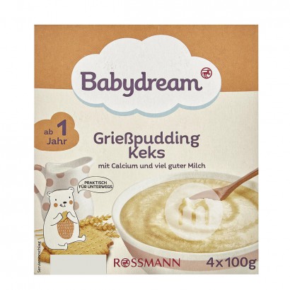 【2点】BabydreamドイツBabydream粗麺プリンビスケットカップ12ヶ月以上