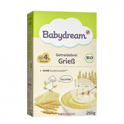 【2件】BabydreamドイツBabydream有機穀物米粉4ヶ月以上