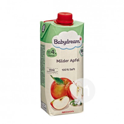 【2点】BabydreamドイツBabydreamオーガニックアップルジュース500 ml