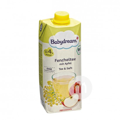 【2点】BabydreamドイツBabydreamオーガニック茴香茶リンゴジュース500 ml