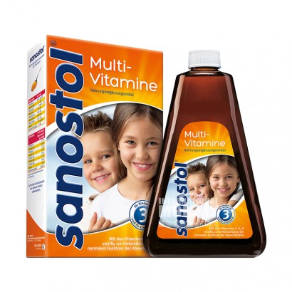 Sanostolドイツmulti児童多種ビタミンビタミン補給シロップ460 ml 3歳+