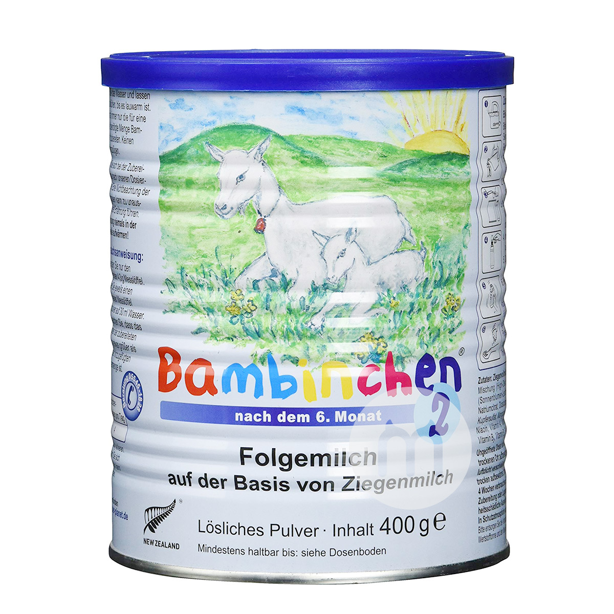 Bambinchenドイツの青い星の羊の粉ミルクの2段*6