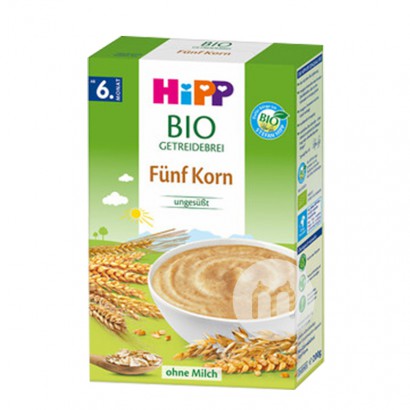 【2件】HiPPドイツ喜宝オーガニック五穀米粉6ヶ月以上200 g
