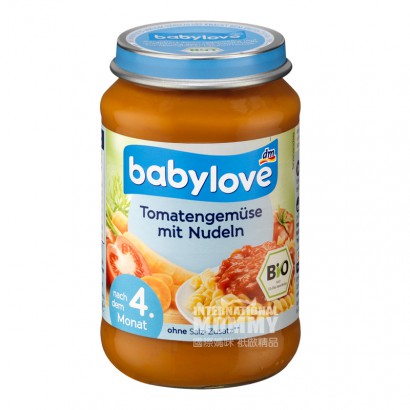 Babyloveドイツの宝物はニンジンのトマトの麺の泥が4ヶ月以上好き...