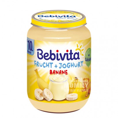 【4点】Bebivitaドイツ貝唯他バナナヨーグルトミックス泥10ヶ月...