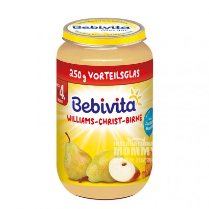 【2点】Bebivitaドイツ貝唯他りんご梨泥4ヶ月以上