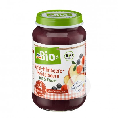 DmBioドイツDmBio有機リンゴ複盆ブルーベリー泥4ヶ月以上