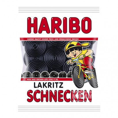 HARIBOドイツハレボ車輪型甘草味キャラメル*4
