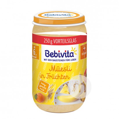 【2点】Bebivitaドイツ貝唯他小麦フルーツ泥6ヶ月以上