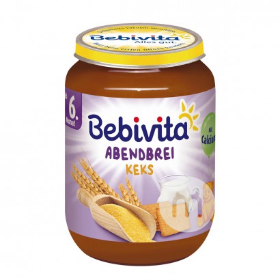 Bebivitaドイツ貝唯他牛乳ビスケット夕食麦糊6ヶ月以上190 g...