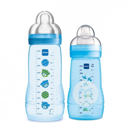 MAMオーストリアMAM転倒防止PPプラスチックワイドシリカゲル哺乳瓶サイズ2セット