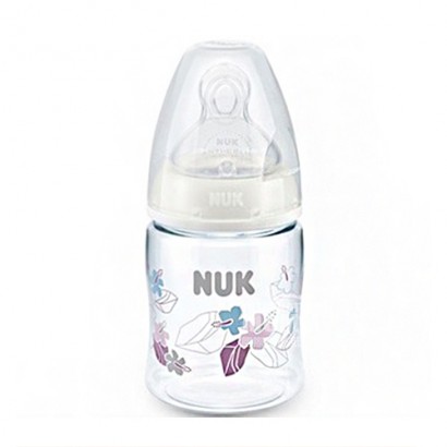 NUKドイツNUKワイドシリカゲル乳首PAプラスチック哺乳瓶150 ml 0-6ヶ月