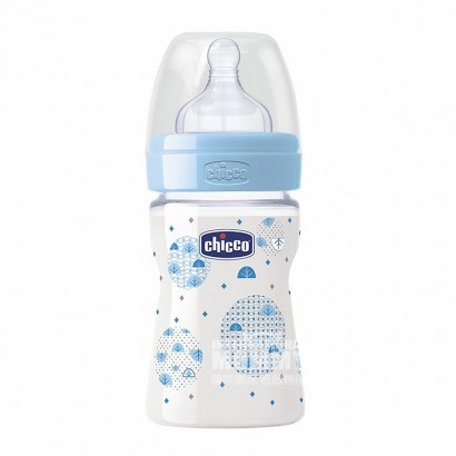 Chiccoイタリア智高ベビー広口PPプラスチック哺乳瓶150 mlシリカゲル乳首0ヶ月以上