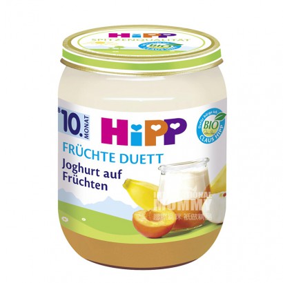 HiPPドイツ喜宝オーガニック杏リンゴバナナヨーグルトフルーツ泥10ヶ月以上*6