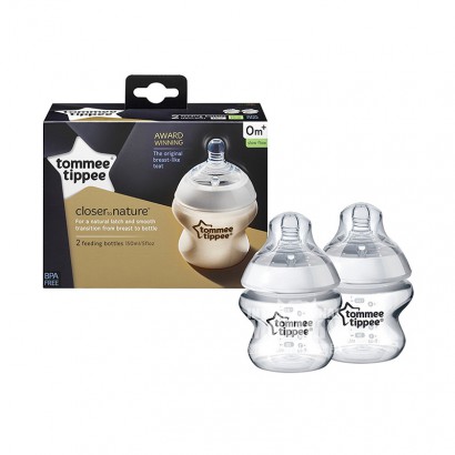Tommee Tippeeイギリス湯美天地広口膨張防止PP哺乳瓶2点150 ml 0-3ヶ月