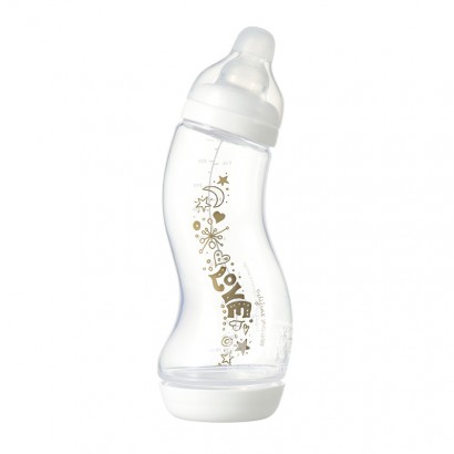 Difraxオランダ迪福膨張防止S型標準口径哺乳瓶250 ml 0ヶ月以上アルファベットパターン