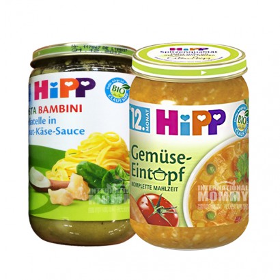 【4点入り】HiPPドイツ喜宝ほうれん草チーズソースパスタミックス*2+有機野菜おでん*2