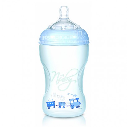 Nubyアメリカヌーピー赤ちゃん膨張防止自然乳感広口PP哺乳瓶330 ml 3-6ヶ月