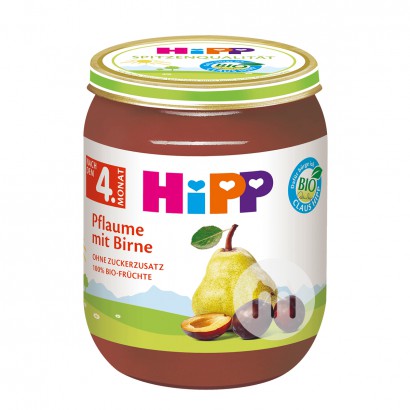HiPPドイツ喜宝オーガニック西梅香梨フルーツ泥