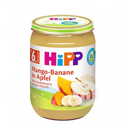 【2点】HiPPドイツ喜宝オーガニックマンゴーバナナアップル