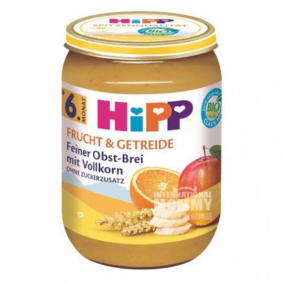 【2点】HiPPドイツ喜宝有機果物穀物混合泥6ヶ月以上