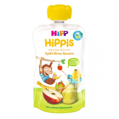 HiPPドイツ喜宝オーガニックりんご梨バナナ吸楽12ヶ月以上*6