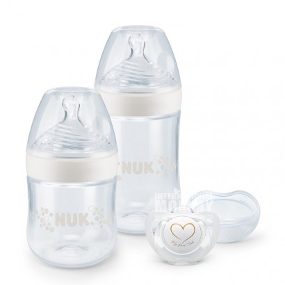 NUKドイツNUK超広口哺乳瓶乳口4点セット0-18ヶ月