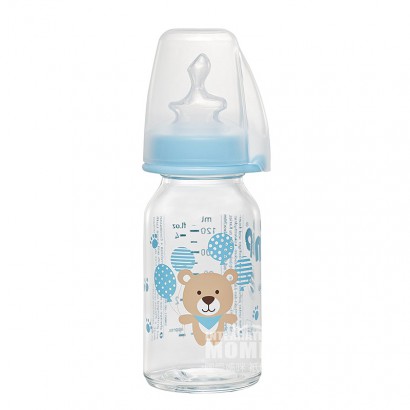 Nipドイツ昵哺標準口径膨張防止ガラス哺乳瓶125 ml 0-6ヶ月
