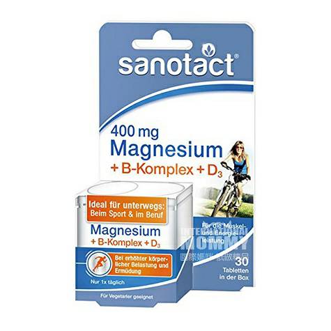 SanotactドイツSanotactマグネシウム400+ビタミンB族+D 3錠