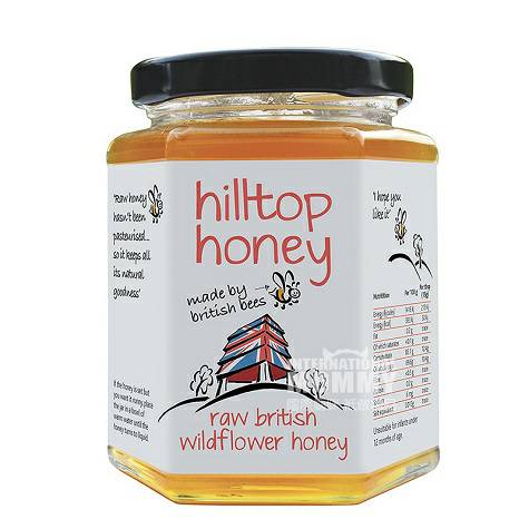 Hilltop Honeyイギリス山頂ハチミツ野花ハチミツ340 g