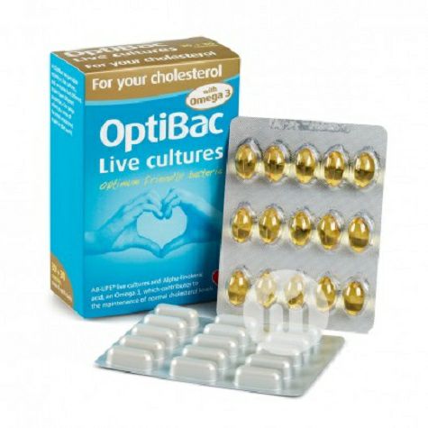 OptiBac probioticsイギリスOptibac probioticsコレステロール低下プロバイオティクス60粒
