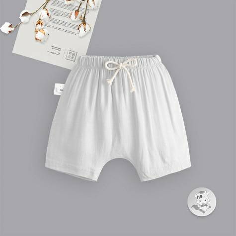 Verantwertung明徳は男女の赤ちゃんの清新な欧米風の夏の蚊よけPP半ズボンの灰色を担当します