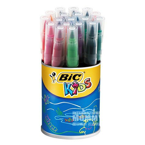 BIC KIDSフランス比克児童无毒无味赤ちゃん落書き18色水彩ペン