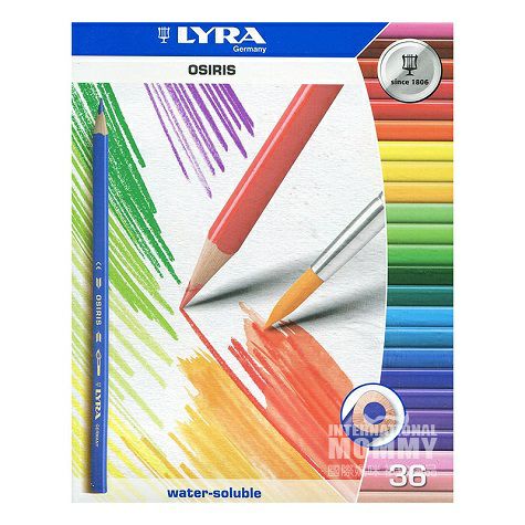 LYRAドイツ芸雅児童水溶性カラー鉛筆36本入り