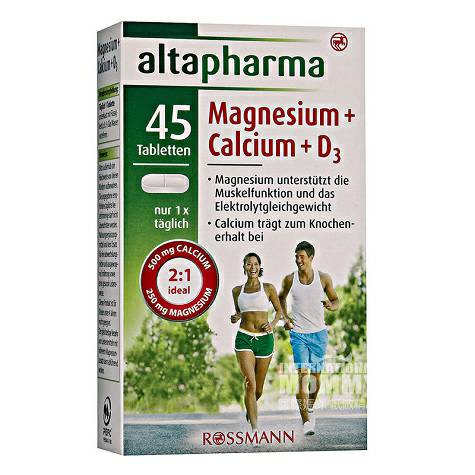 AltapharmaドイツAltapharmaマグネシウム+カルシウム...
