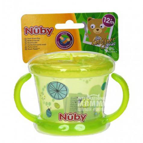 Nubyアメリカヌビー防泼洒帯盖婴幼儿間食箱