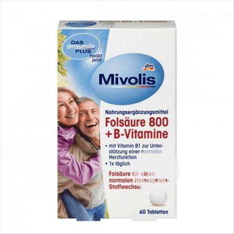 MivolisドイツMivolis葉酸800+B族ビタミン錠