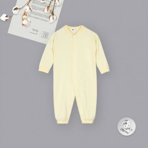 Verantwortung明徳は男女の赤ちゃんの有機綿連体パジャマの家庭服を担当してヨーロッパ式の上品で純色(2つのコース)を登ります